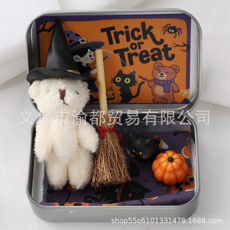 跨境热销Halloween Teddy Gift Box可爱万圣节泰迪熊礼盒创意礼品|undefined