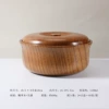 Большая цельная миска с крышкой из зизифусового дерева, 19,5×8 см