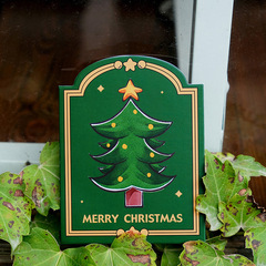 New 6 Arch Christmas Folded Greeting Cards with Christmas Blessings Messages Christmas Cards