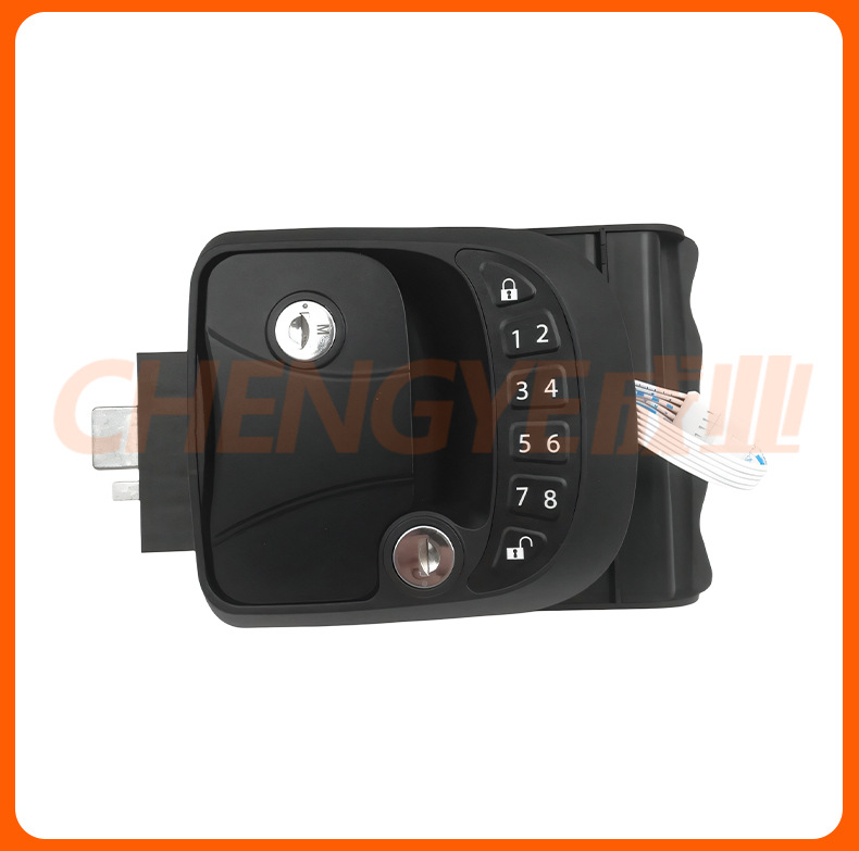 RV lock light plastic electronic combination lock RV flat American torch shaped RV handle lock