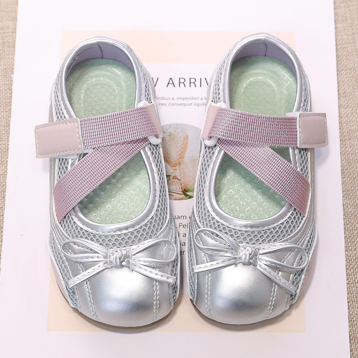Niñas zapatos superficiales Lefour primavera y otoño 2026 nuevos zapatos infantiles Retro Marijin zapatos de ballet de arco universal image 8