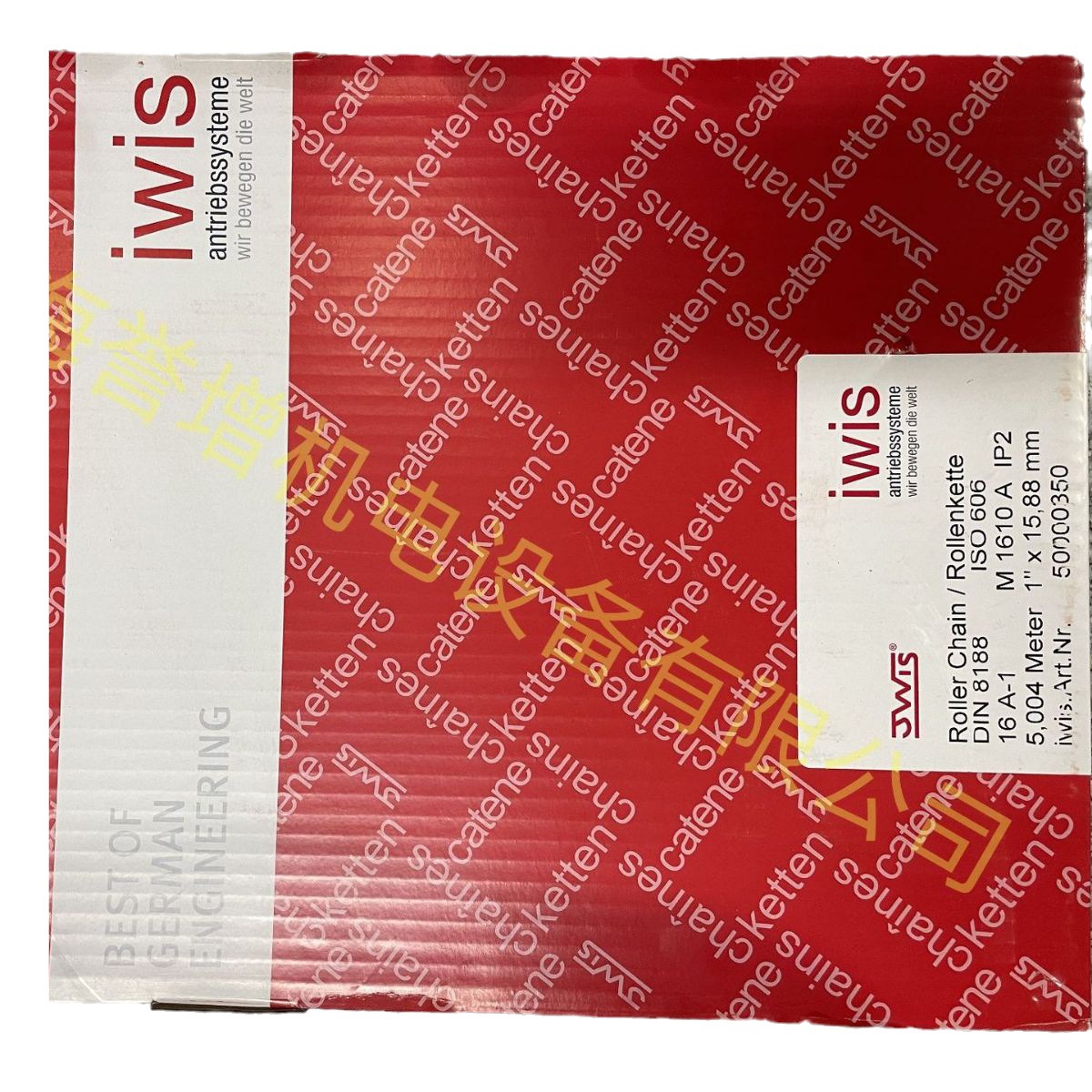 德国进口JWIS A系列滚子链  16A-1  一寸链条 工业传动碳钢链条