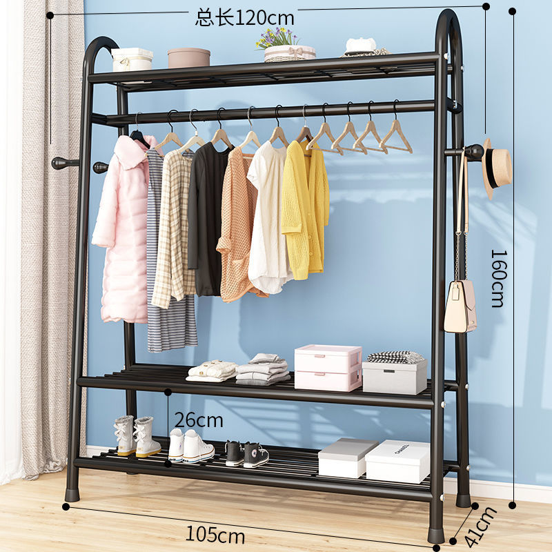 120cm-black [상하 3 개의 그물 + 옷 고리]]