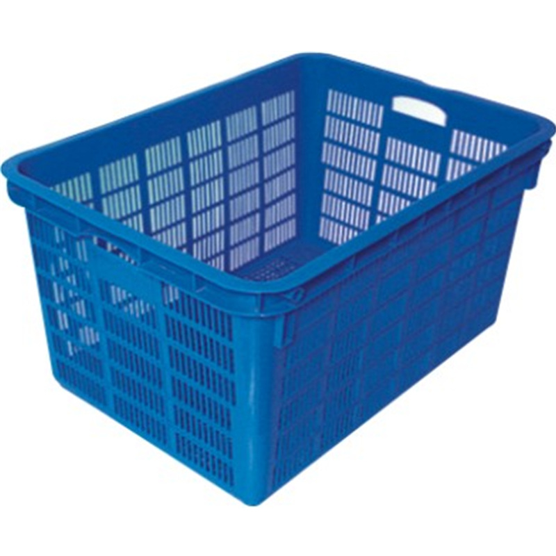 供应加强料筐，塑料周转筐，可堆高塑料筐，可套塑料筐