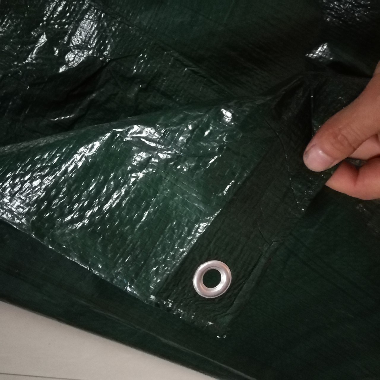 生产 PE tarpaulin 外销巴西篷布墨绿色