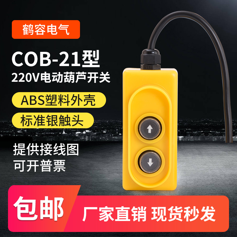 kt微型电动葫芦开关升降机小吊机开关220V家用上下按钮开关遥控器