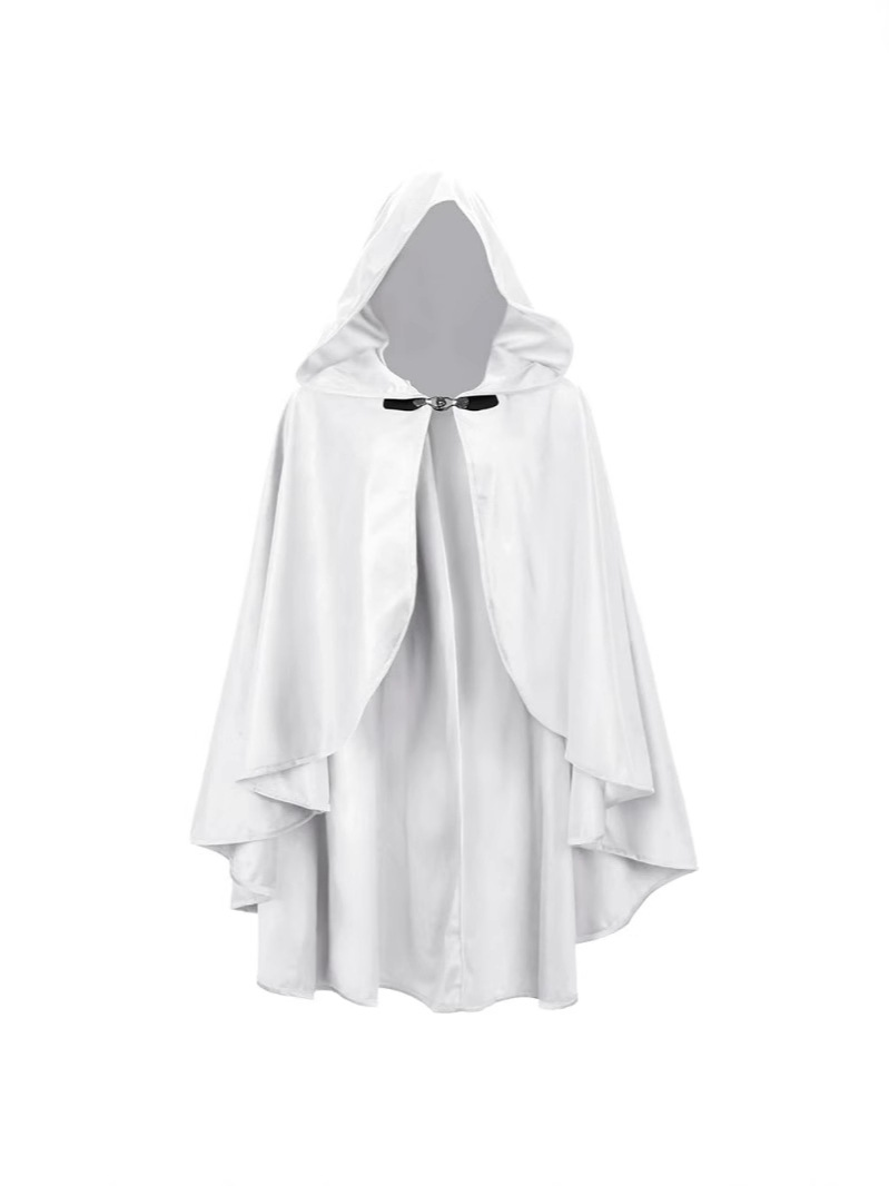 Amazon nueva ropa renacentista con capuz para adultos Halloween medieval chaleón de peluche