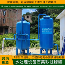 农村小型定制净水设备碳钢一体化净水器山泉水全自动石英砂过滤器