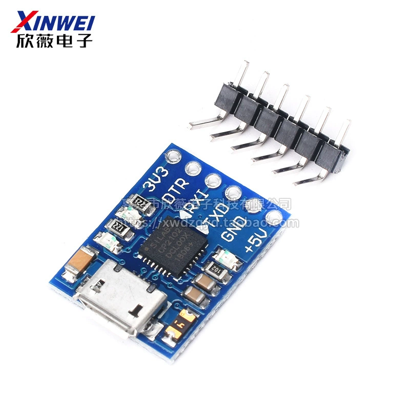 Модуль интерфейса Micro USB CP2102, USB to TTL последовательный порт, UART, STC загрузчик/апгрейд платы