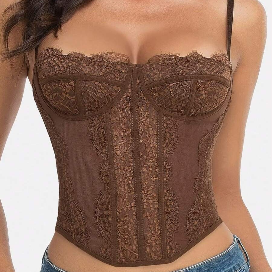 Sexy push-up kanten doorschijnende bodycon bh-top met visgraatmotief, pure verleidelijke push-up lingerie voor dames, nachtkleding, intieme kleding_voghion.com
