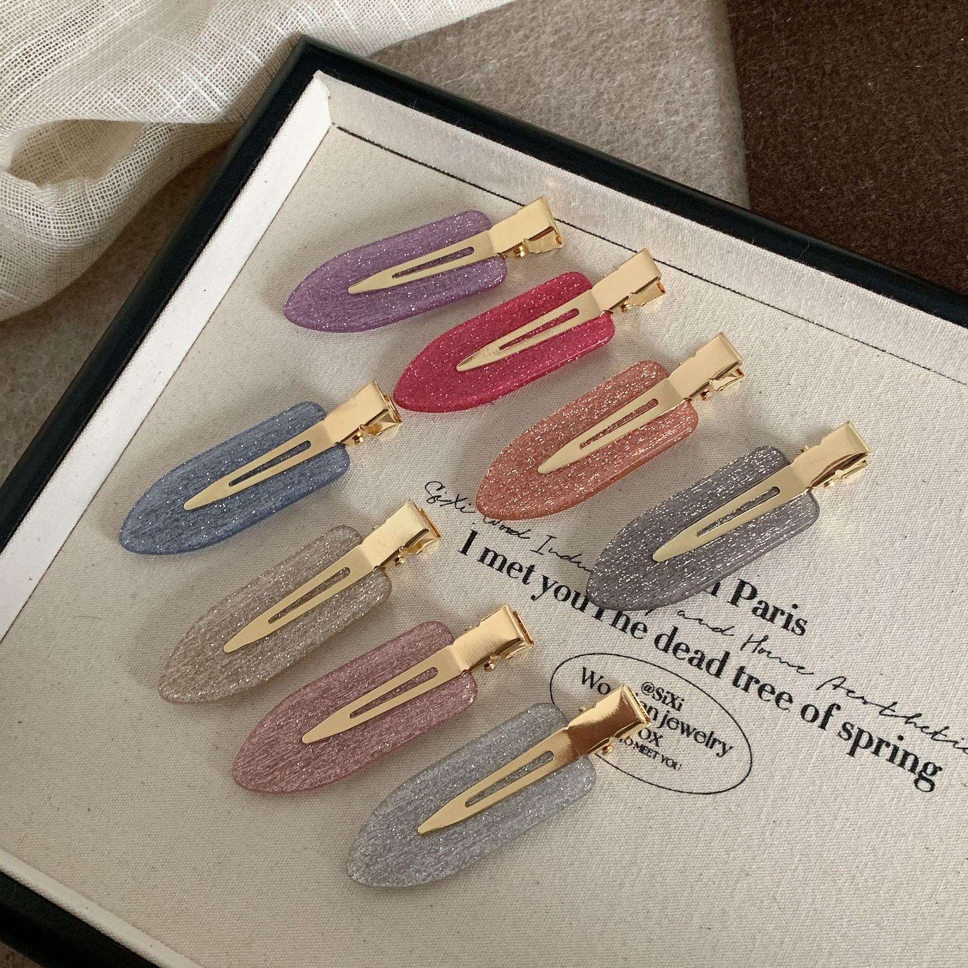 Women's Geometric IG Style Sweet Acetic Acid Sheets Hair Clip display picture 8