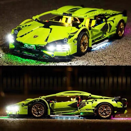 Compatible with LEGO mechanical Bugatti Veyron mechanical sports car racing model difficult building blocks educational assembly toys