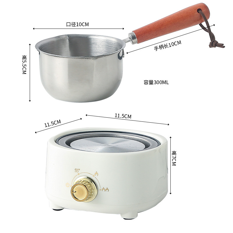 DIY製作器具ワックス瓶砂糖ショートニング溶融鍋加熱炉保温ミルクステンレス溶融ワックスミニ鍋|undefined