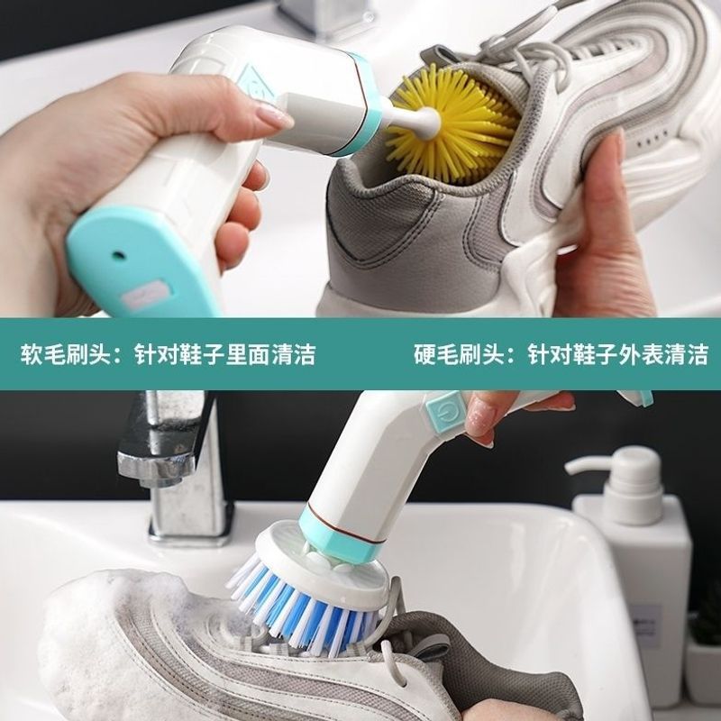 Electric shoe brush, shoe cleaning machine, shoe washer, small household wireless charging wall-mounted brush, suitable for home use, best-selling model