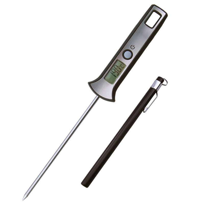 食品烤肉温度计水温计烘培厨房油温计奶温测量计面包电子探针笔式