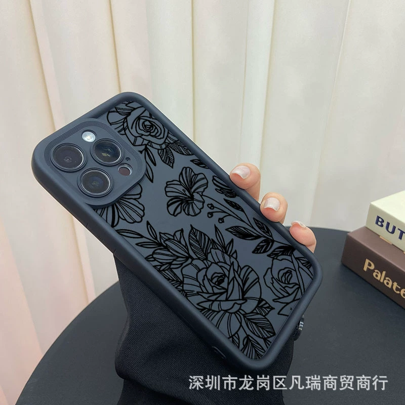 Apple, iPhone 16, чехол для телефона, защитный чехол, цветочный рисунок, 16 Pro Max, iPhone, 2/3/4/15/