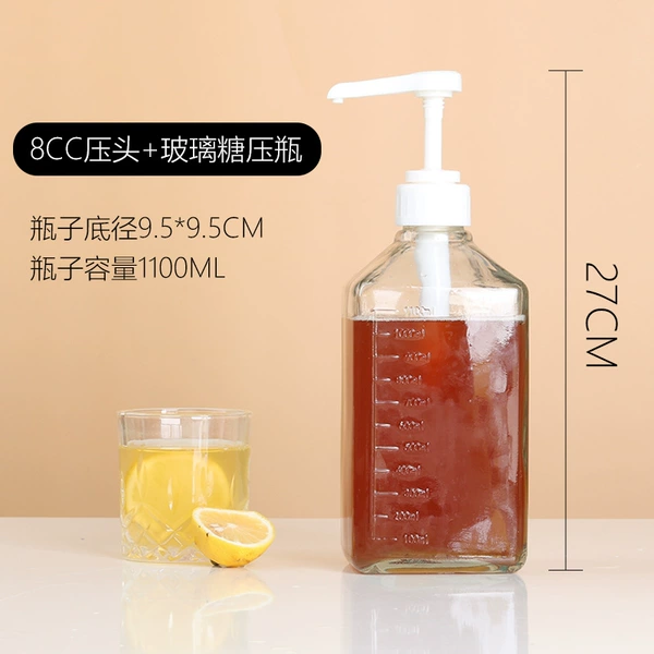 8cc header+glass bottle