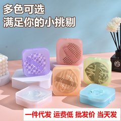 100点マシュマロパフ収納ボックス、便利なカメラパフボックス、通気性と防塵性の大型パフボックス、在庫あり