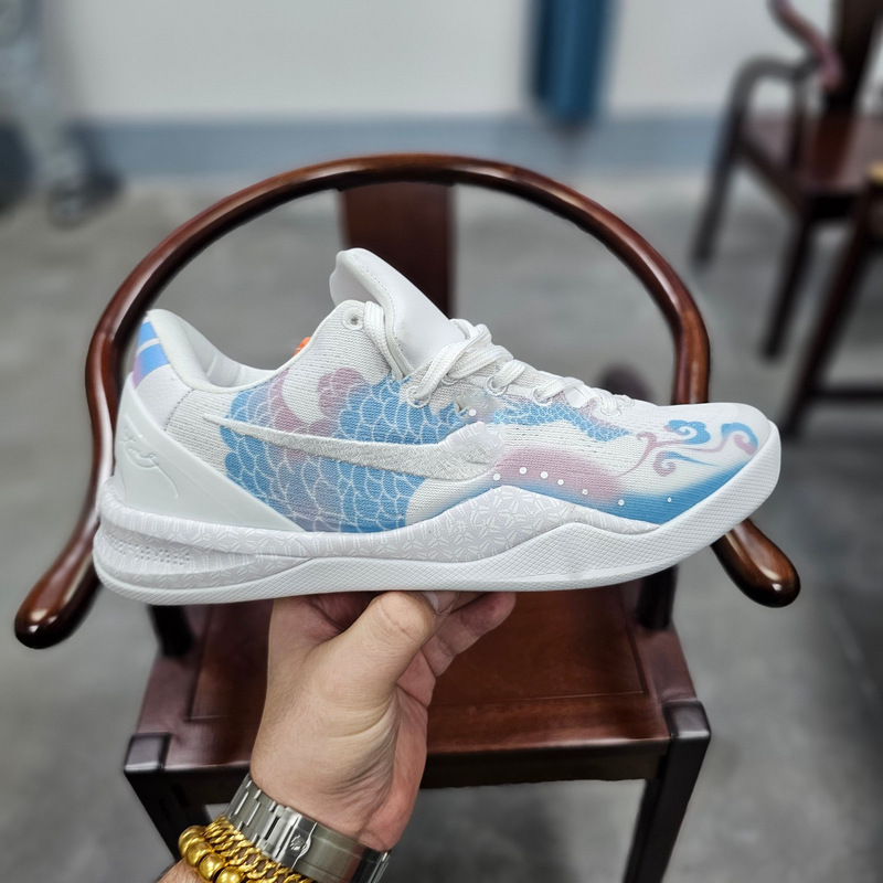 高品质Kobe8科比8代复刻实战运动篮球鞋男湖人白金紫中国红全明星|undefined