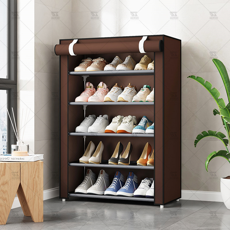 cubierta exterior simple estante de zapatos puerta doméstica multicapa dormitorio interior puerta de entrada a prueba de polvo armario de zapatos casa de alquiler cubierta