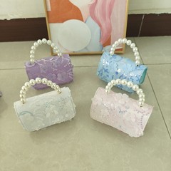 プリンセス子供のクロスボディバッグ新しいかわいいファッションショルダーバッグ女の子パールミニポータブルヌードバッグ卸売クロスボーダー