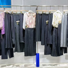 25夏九段红真丝裤裙中老年人休闲七分阔腿裤大码女装尾货走份批发