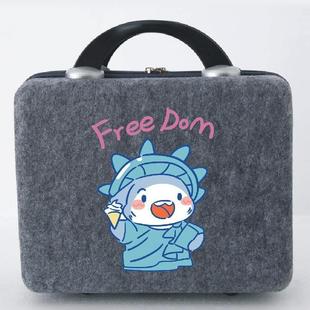 Gift Box Felt Cosmetic Bag Kidsren's Storage Box Creative Gift Box Cartoon Suitcase Felt Bag Popular