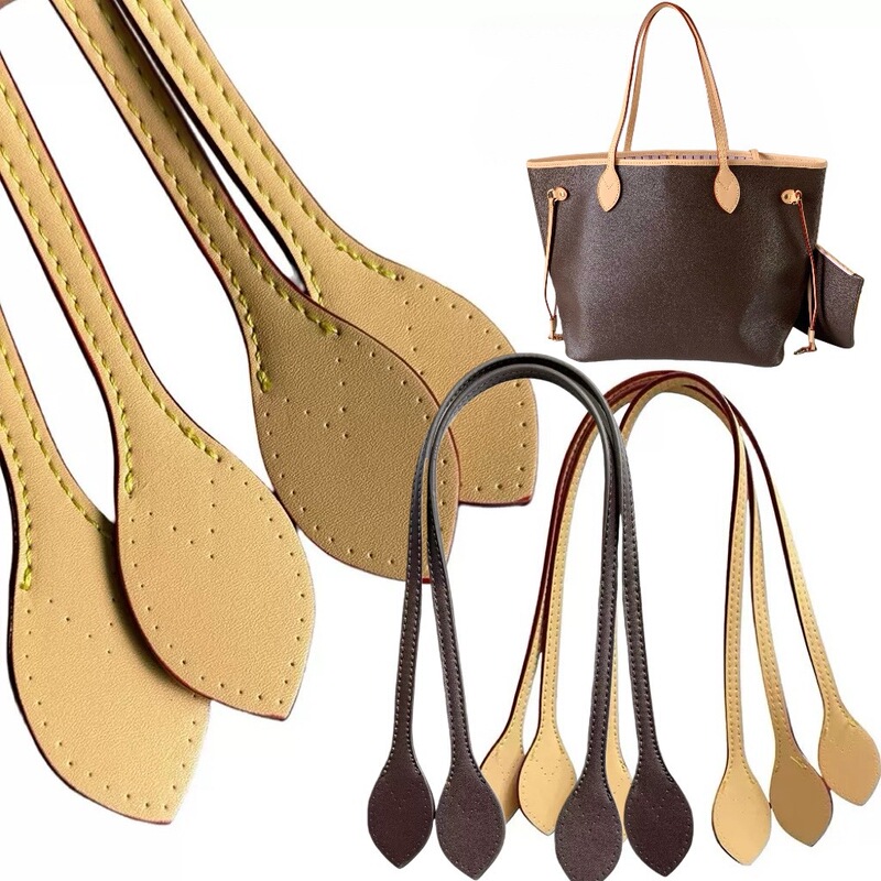 Suitable for Lv Neverfull Medium Tote Bag Shoulder Strap 60cm Leaf Style Handmade Stitched Bag Strap Handle Strap