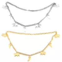 Brand fashionable metal dress, accessory, punk style, simple and elegant design