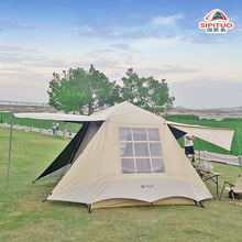 全自动露营帐篷便捷式速开帐篷双层防雨防蚊虫遮阳海边垂钓帐篷