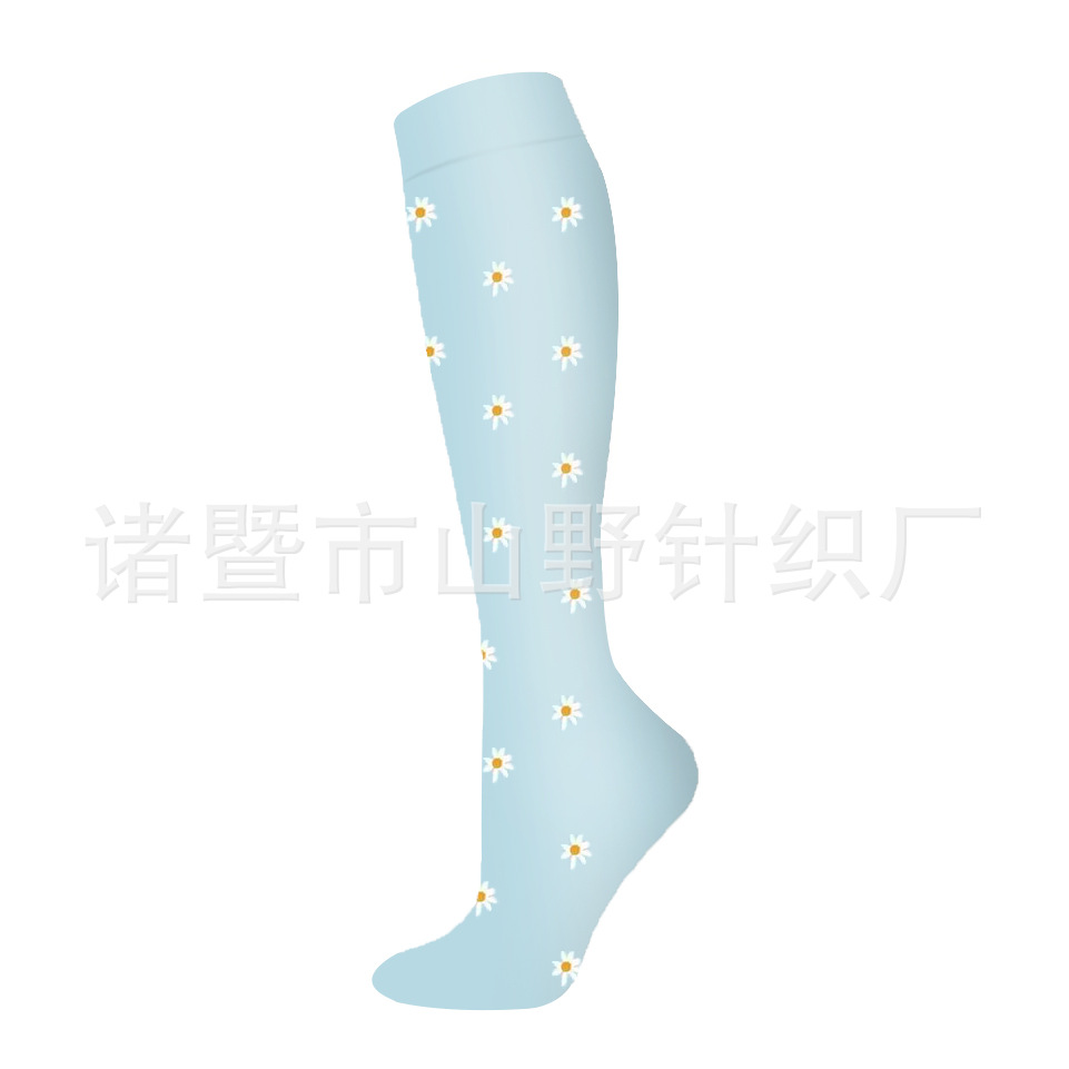 Calcetines Largos de Compresión Deportivos 200N de Nailon, Respirable y Absorción del Sudor, para Correr image 36