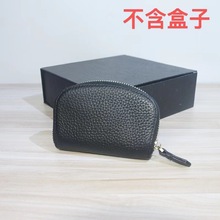 头层牛皮真皮零钱包 女创意短款手抓包硬币收纳包钥匙包风琴卡包