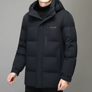中老年爸爸羽绒服男冬季加厚2025款中年男士冬装保暖加厚羽绒外套