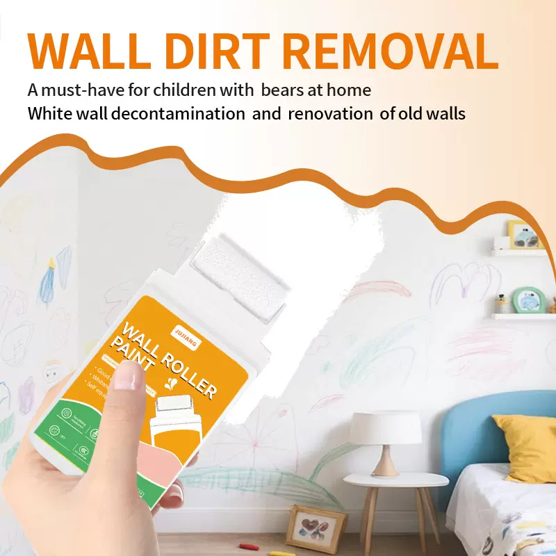 可可漆英文版墙面小滚刷漆水性涂鸦涂料防火防霉家用内墙乳胶漆