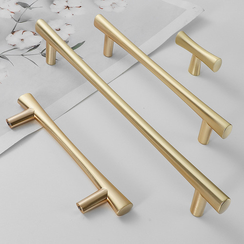 Kashuo modern minimalist wardrobe door handle cabinet drawer single hole handle zinc alloy cabinet door American small handle