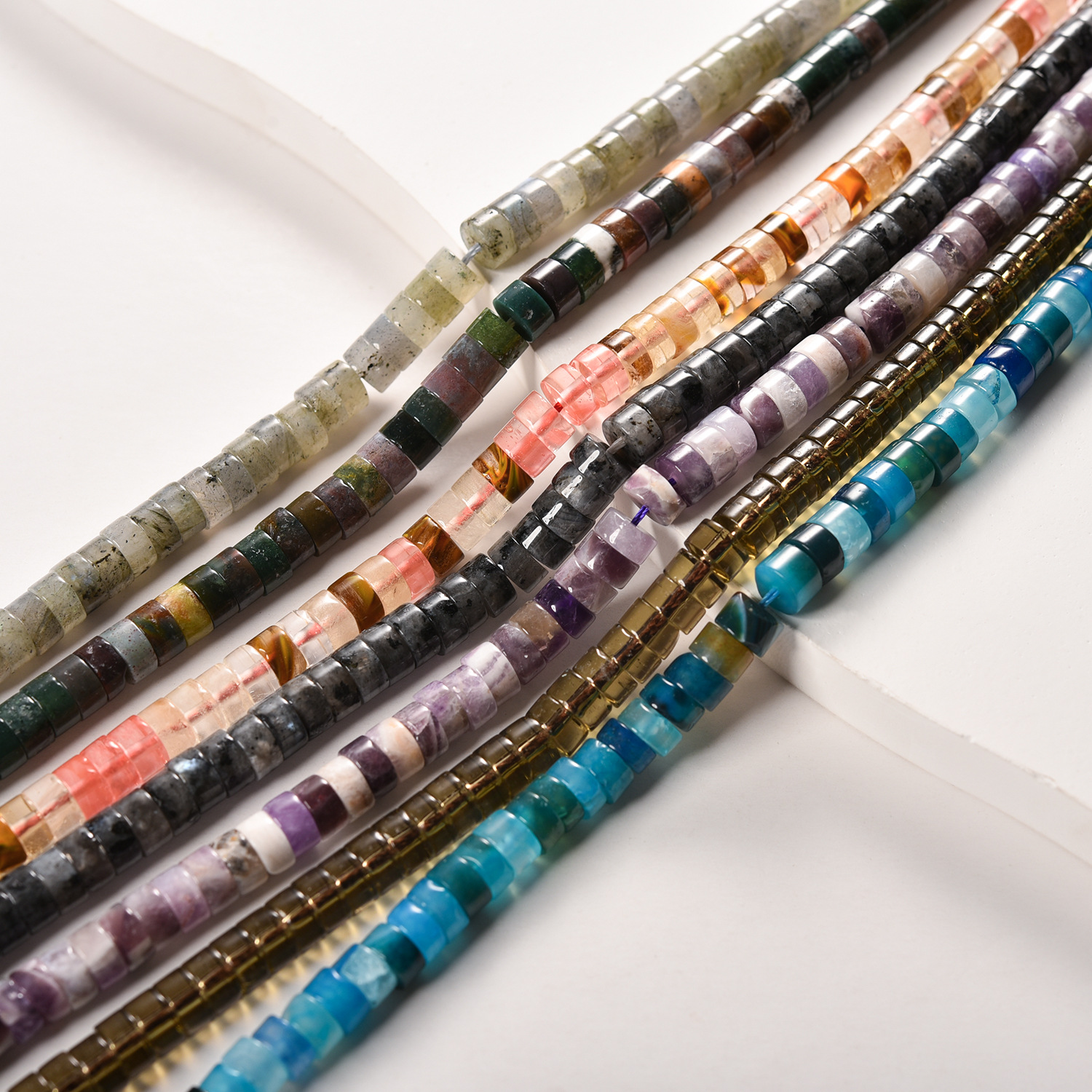 Organic beads, accessory, accessories, 3×6mm, DIY
