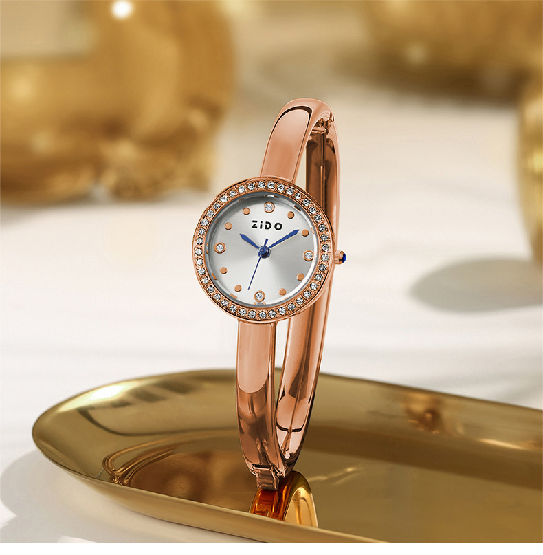 Quartz-armbanduhr Für Damen Mit Kleeblatt-motiv Und Rundem Design_voghion.com