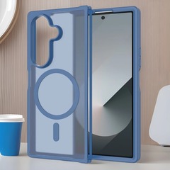 Samsung Z Fold7 ツーインワン一体型つや消し携帯電話ケース Fold6 強力な磁気 magsafe 保護カバーに適しています。