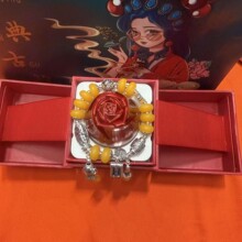 仿蜜蜡民族风流苏平安手链复古新中式民族风闺蜜手饰手绳景区热卖