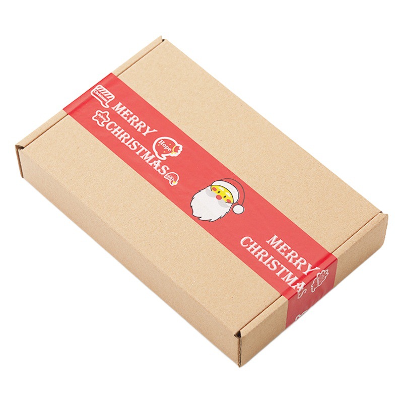 Navidad especial rojo Santa Claus naranja rojo árbol de Navidad Linda cinta de dibujos animados cinta de oficina al por mayor