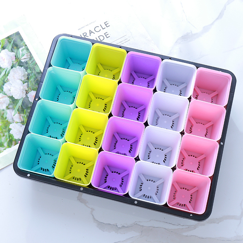 Bandeja para plántulas de plástico 20 cavidades