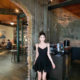 JMSHOP Girl's Strap Strap dress Women's Design Sense Spring and Summer V-Neck Slim-Fit Skirt