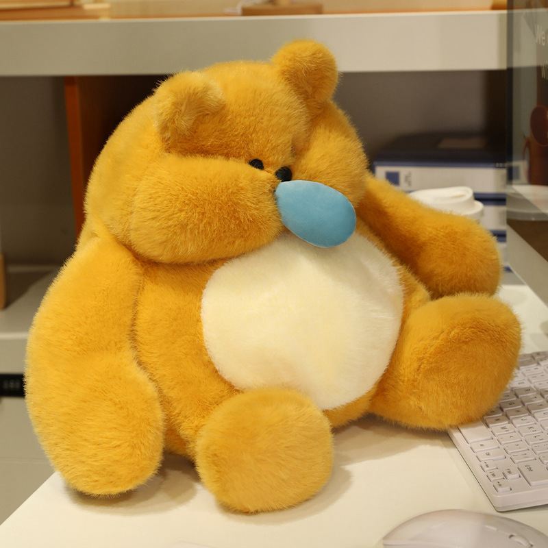 B Bear A Rabbit Couple Series Genuine Authorized Cute Pull Line Slug Bear Plush Toy Children's Birthday Gift B Bear A Rabbit Couple Series Genuine Authorized Cute Pull Line Slug Bear Plush Toy Children's Birthday Gift