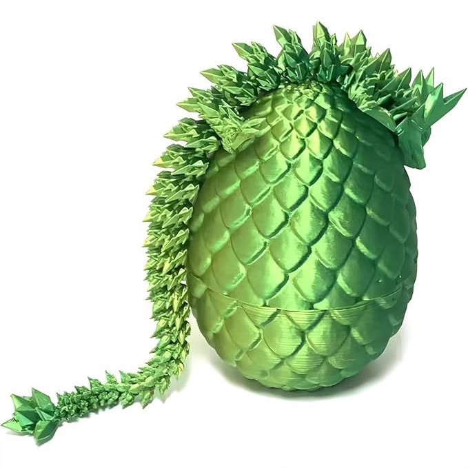 Las articulaciones de los adornos de dragón de cristal luminoso luminoso de impresión 3D pueden mover los juguetes de simulación de los estudiantes Modelo de dragón de cristal luminoso