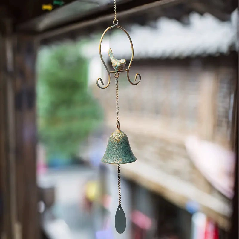 Садовый домашний декор персонализированный креативный ретро-старый пастырский деревенский птичий кованый колокольчик подвеска садовые продукты