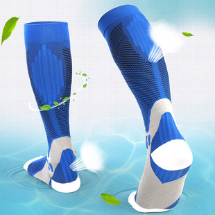 Amazon Outdoor Football Socks Quick-Drying Stretch Cycling Socks Men's and Women's Sports Compression Socks Factory Direct Sales Breathable and Sweat-Absorbent