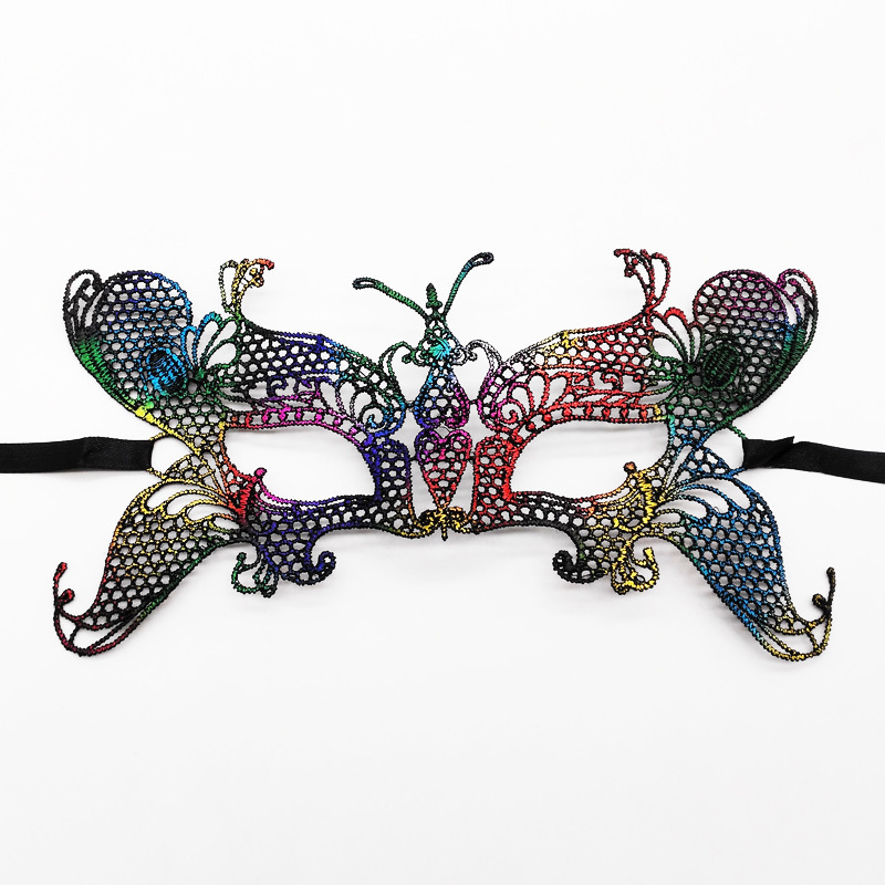Máscaras de encaje transfronterizas, máscaras de encaje de fiestas de Halloween, máscaras de ojos especiales para carnaval de Halloween