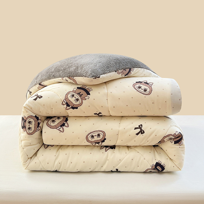 冬被加厚保暖羊羔绒被子冬天加绒棉被芯宿舍单人秋冬空调太空被褥