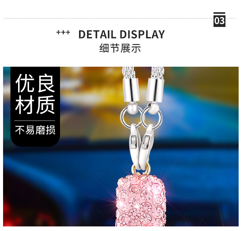 Diamond Cross Stainless Steel Accessories Car Pendant Car Hanging High-end Car Hanging Pendant Diy Jewelry Bracelet