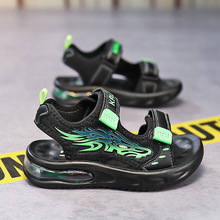 小黄鸭儿童凉鞋男童2023夏季新款软底凉鞋中大童男鞋运动沙滩凉鞋